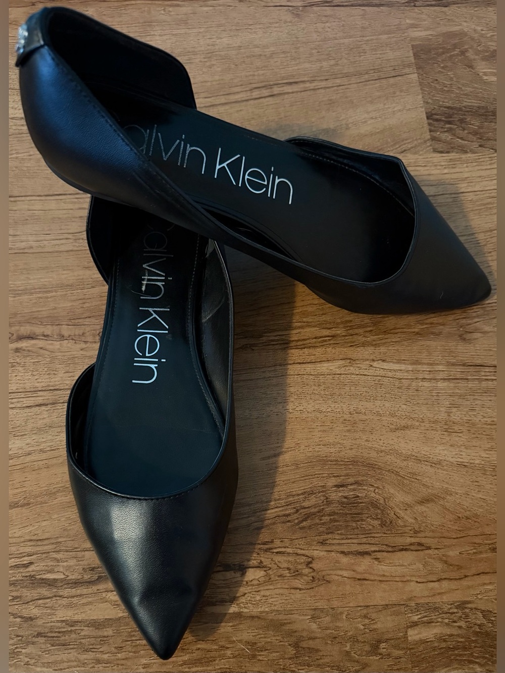 Calvin Klein Onara Pointed Toe D'Orsay Flats Shoes 10 - Picture 3 of 4